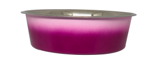 קערת מזון מעוצבת White Pink עם גומיות בתחתית בנפח 0.45 ליטר