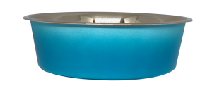 קערת מזון מעוצבת White Blue עם גומיות בתחתית בנפח 0.45 ליטר