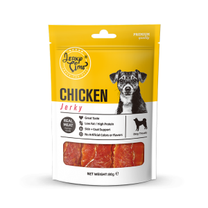 ציקן גרקי- מזון מלא לכלבים – רצועות בשר עוף – חטיפי בשר מובחרים 80 גרם