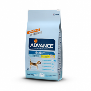 אדוונס כלב בוגר בינוני לייט עוף