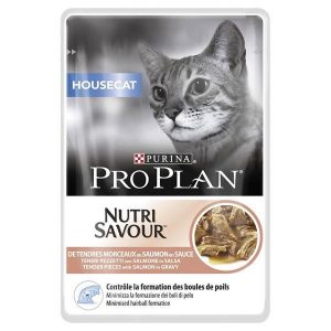 פרופלאן – מזון רטוב למניעת כדורי שיער לחתול בטעם סלמון 85 גרם