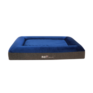 פטקס דלוקס – מיטה אורתופדית לכלב בצבע כחול