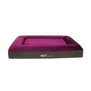 פטקס דלוקס – מיטה אורתופדית לכלב בצבע סגול