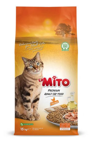 מיטו אוכל יבש לחתולים בוגרים 15 ק”ג